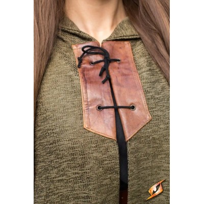 Manteau médiéval Benedict à capuche MARRON