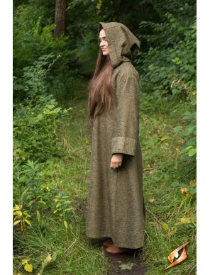 Manteau médiéval Benedict à capuche MARRON
