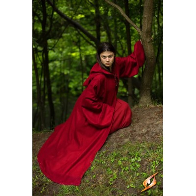 Manteau médiéval Benedict à capuche Mixte