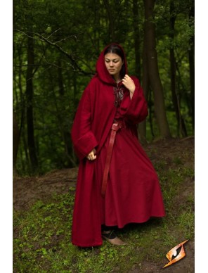 Manteau médiéval Benedict à capuche Mixte