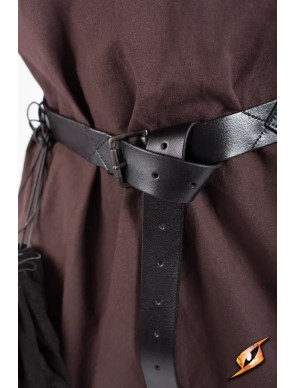 Ceinture médiévale X-Belt en cuir marron