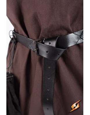 Ceinture médiévale X-Belt en cuir marron