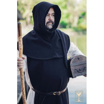 Cyclas médiévale Bernard en laine noire