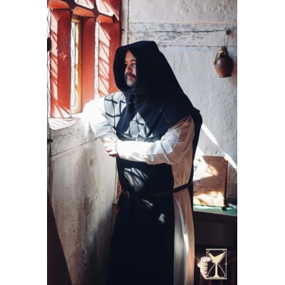 Cyclas médiévale Bernard en laine noire