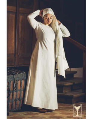 Chemise médiévale femme en coton naturel