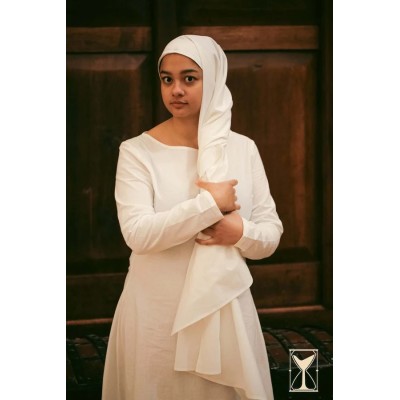 Chemise médiévale femme en coton naturel