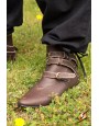 Chaussures médiévales Godfrey en cuir marron