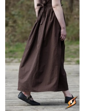 Chaussures médiévales Astrid en cuir – Noir