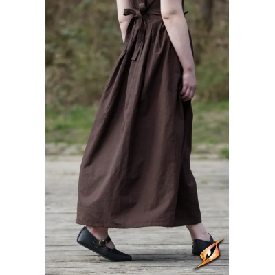 Chaussures médiévales Astrid en cuir – Noir