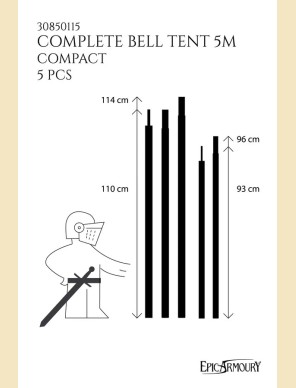 Tente médiévale cloche complète Compact