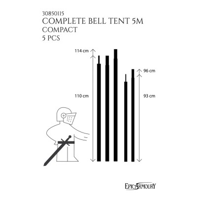 Tente médiévale cloche complète Compact