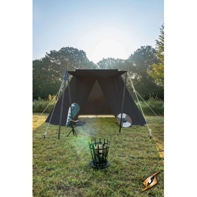 Tente médiévale pavillon à deux pans 3 × 5 m noire