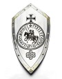 Bouclier des Chevaliers Templiers MARTO – 89 × 44 cm