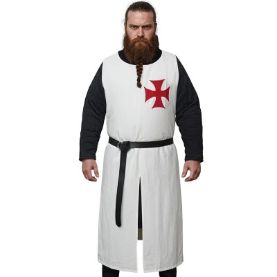 Tunique Templière – Surcot de Chevalier Croisé en Coton
