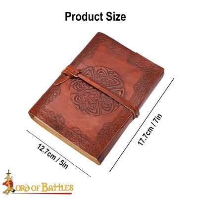 Journal Médiéval en Cuir de Buffle Gaufré – 110 Pages Artisanales