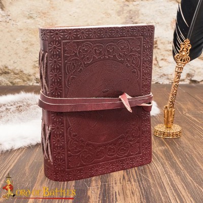 Carnet Médiéval en Cuir – Chevalier Fantastique Gaufré