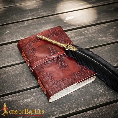 Carnet Celtique en Cuir – Croix et Arbre de Vie en Relief