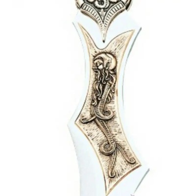 Épée de Merlin Marto – Argent Antique – 120 cm – Fabriquée à Tolède