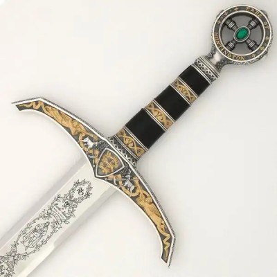 Épée de Robin des Bois Marto – Argent et Or – 125 cm – Tolède