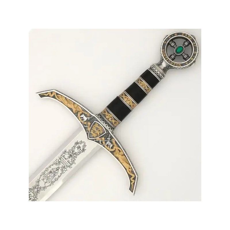 Épée de Robin des Bois Marto – Argent et Or – 125 cm – Tolède