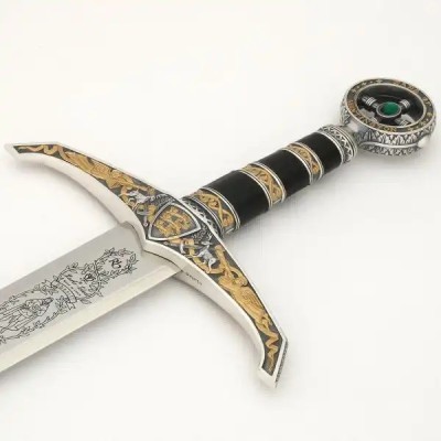 Épée de Robin des Bois Marto – Argent et Or – 125 cm – Tolède