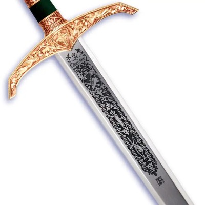 Épée Robin des Bois Marto Gravure Profonde Or – 125 cm