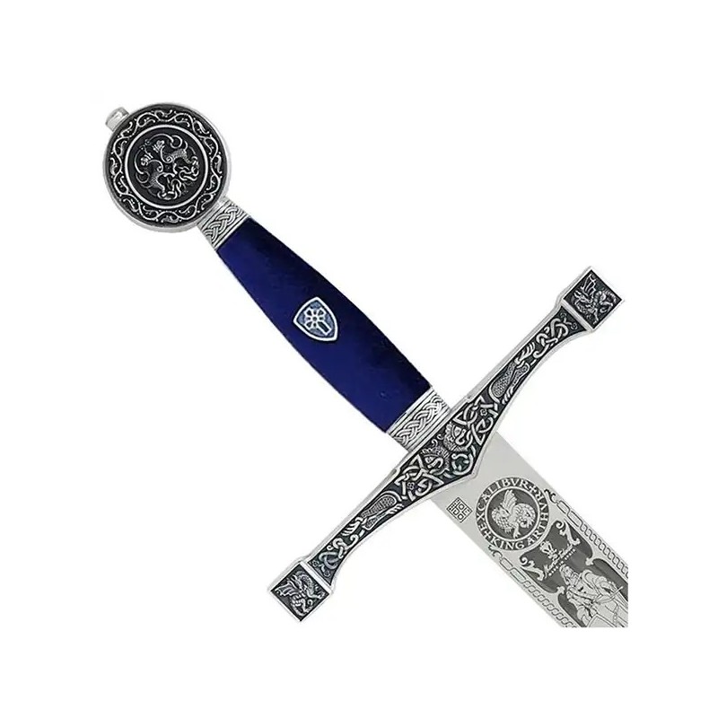 Épée Excalibur Marto Gravure Profonde Argent – 120 cm