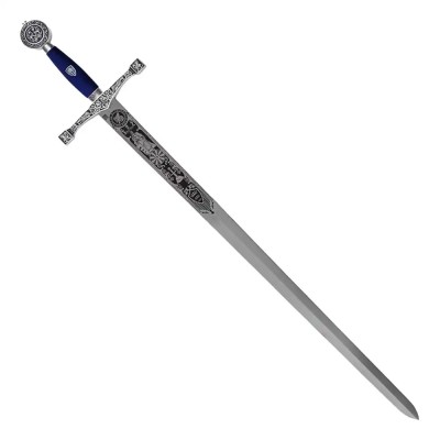 Épée Excalibur Marto Gravure Profonde Argent – 120 cm