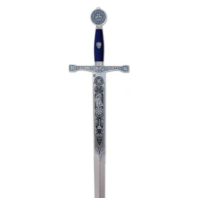 Épée Excalibur Marto Gravure Profonde Argent – 120 cm