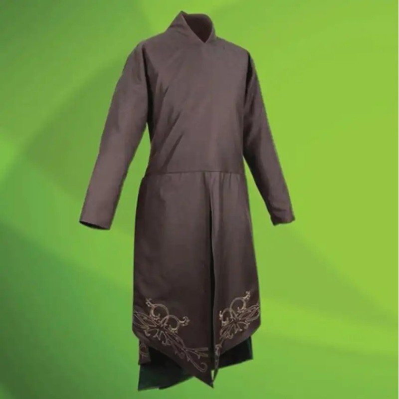 Tunique Elfe Verte Brodée Or – Costume Médiéval Fantasy Femme