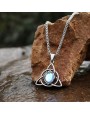 Collier Nœud Celtique Triquetra en Acier Inoxydable