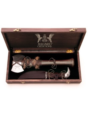 Coffret Hache et Couteau Viking - LA FORGE DES CHEVALIERS®