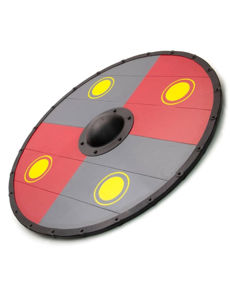 bouclier de combat viking – réplique nordique - la forge des chevaliers®