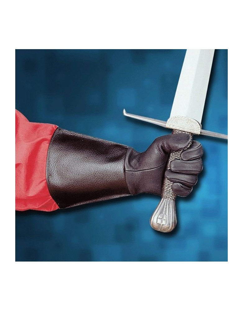 Gant de Chevalier en cuir - la forge des chevalier