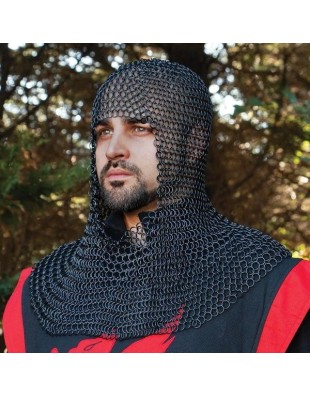 Coiffe en cotte de mailles - LA FORGE DES CHEVALIERS®