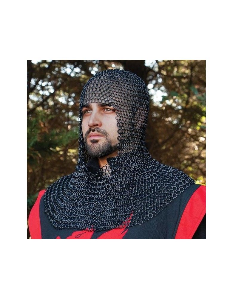 Coiffe en cotte de mailles - LA FORGE DES CHEVALIERS®