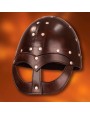 Casque viking Vendel en cuir - la forge des chevaliers®