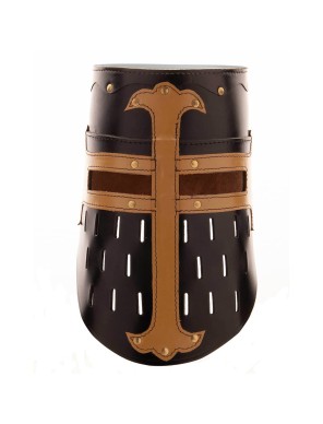 Casque de Croisé en Cuir - la forge des chevaliers®
