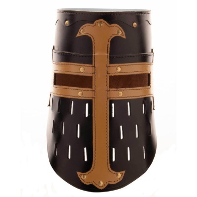 Casque de Croisé en Cuir - la forge des chevaliers®