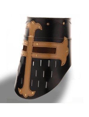 Casque de Croisé en Cuir - la forge des chevaliers®