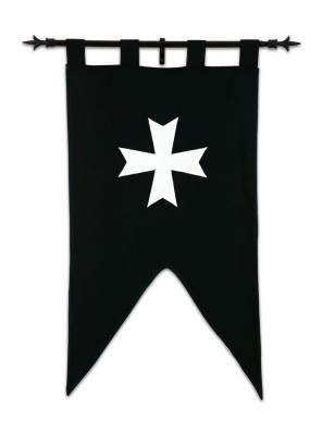 Bannière des Chevaliers Hospitaliers - la forge des chevaliers®