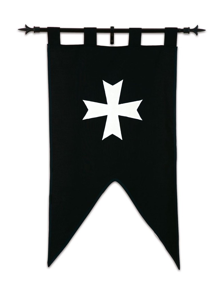 Bannière des Chevaliers Hospitaliers - la forge des chevaliers®