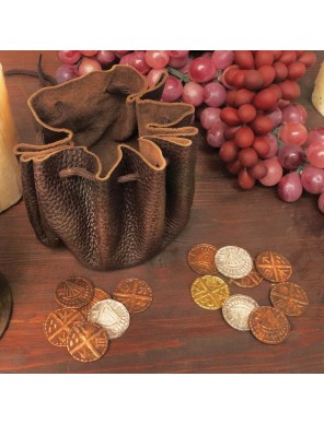 Bourse Viking en Cuir - la forge des chevaliers®