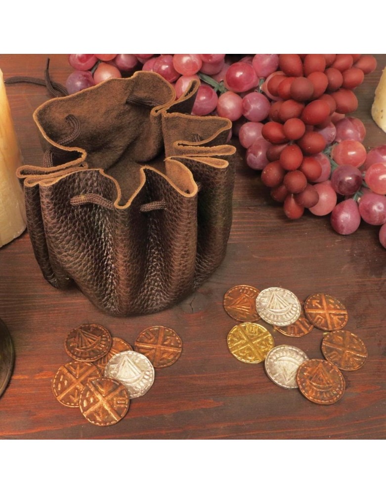 Bourse Viking en Cuir - la forge des chevaliers®