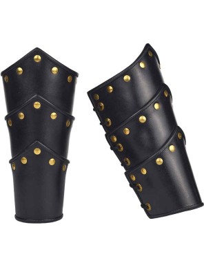 Paire de Protège-Bras en Cuir - la forge des chevaliers®