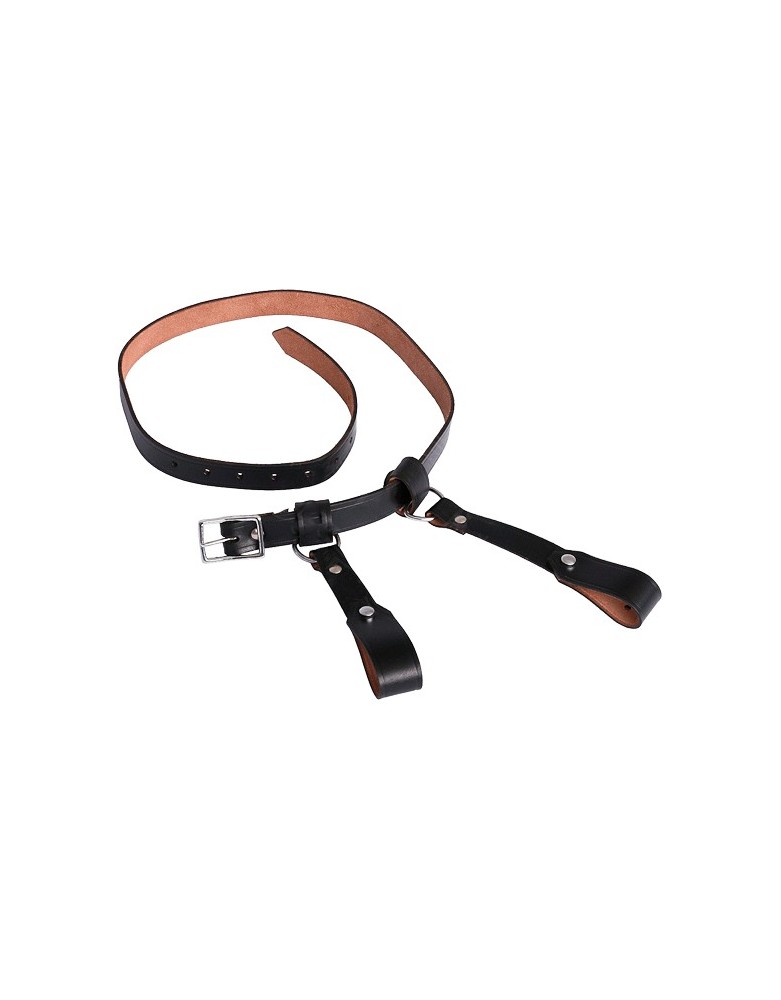 Ceinture en Cuir à Double Sangle - la forge des chevaliers®