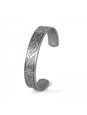 Bracelet Viking Brassard du Patrimoine couleur Argent Antique la forge des chevaliers®