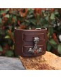 Bracelet Mjolnir en cuir véritable - LA FORGE DES CHEVALIERS®