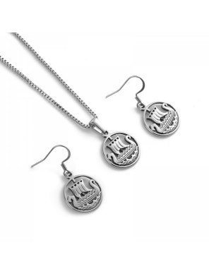 Parure Collier et Boucles d'Oreilles Viking - la forge des chevaliers®