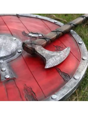 Hache Viking manche décoré